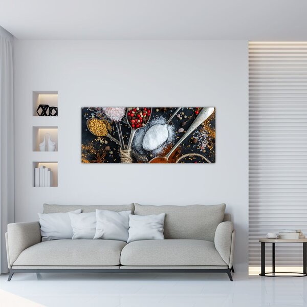 Tablou cu condimente (120x50 cm)