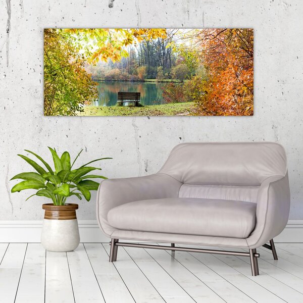 Tablou cu pescărie (120x50 cm)