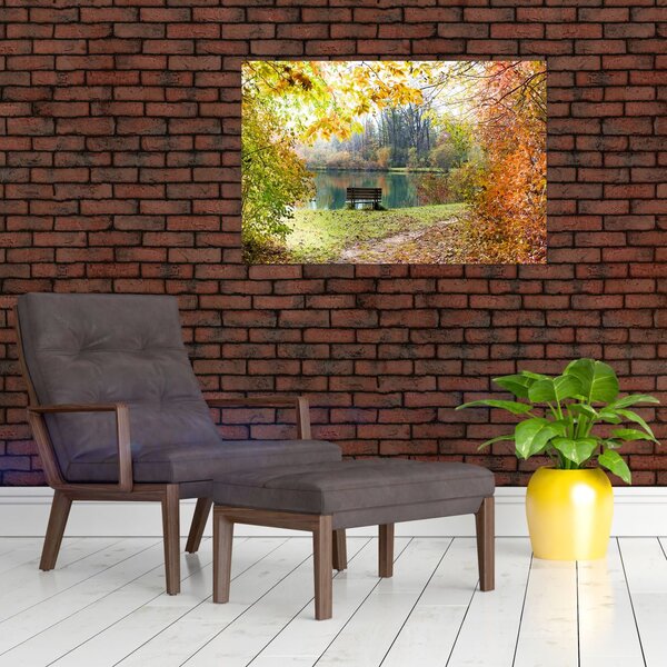 Tablou cu pescărie (90x60 cm)