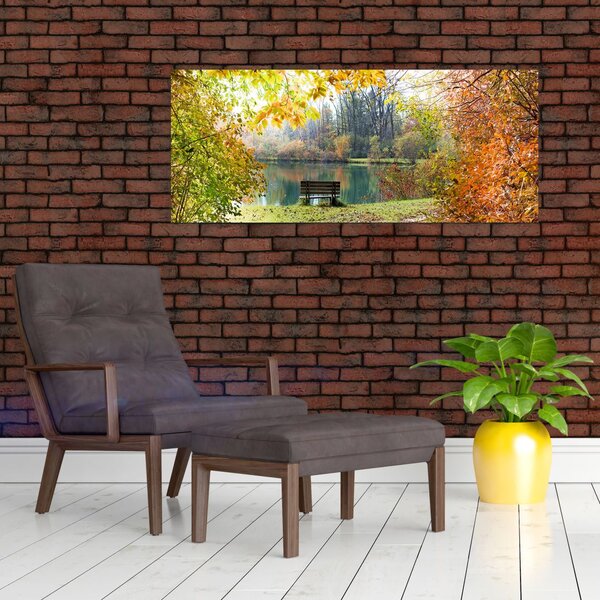 Tablou cu pescărie (120x50 cm)