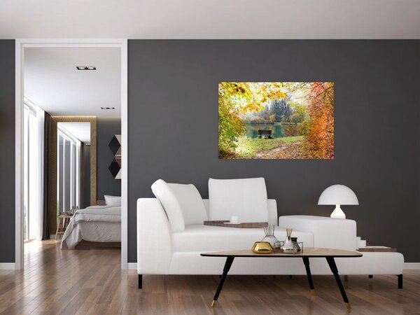 Tablou cu pescărie (90x60 cm)