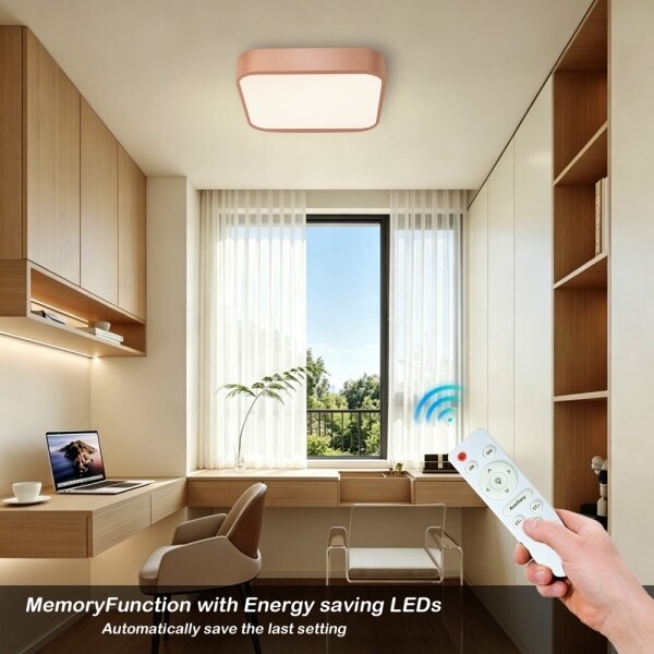 Brilagi - Plafonieră LED reglabilă POOL SQUARE LED/36W/230V 40x40 cm bronză + telecomandă
