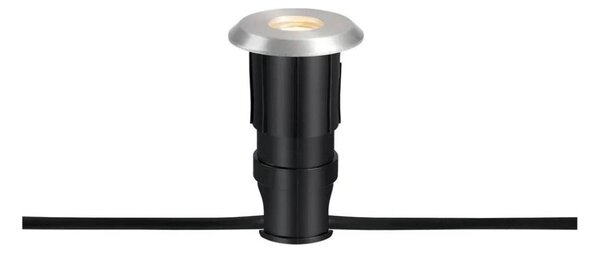 Markslöjd 107716 - Lampă LED încastrată pentru exterior GARDEN24 0,8W/24V IP44 negru/crom mat