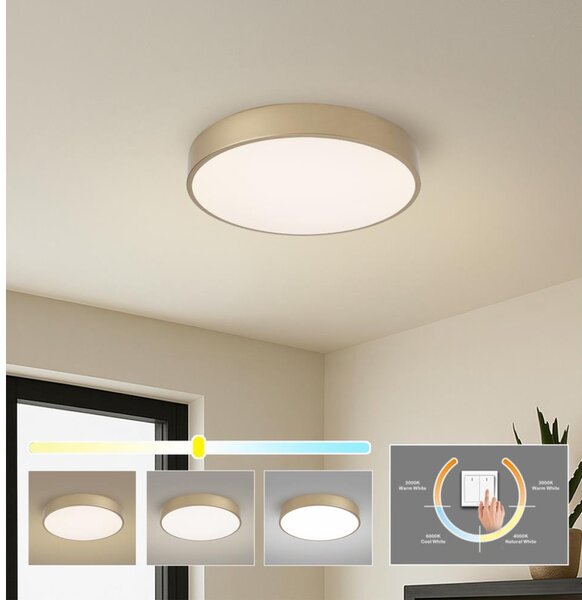 Brilagi - Plafonieră LED POOL/48W/230V 3000/4000/6000K diametru 40 cm aurie