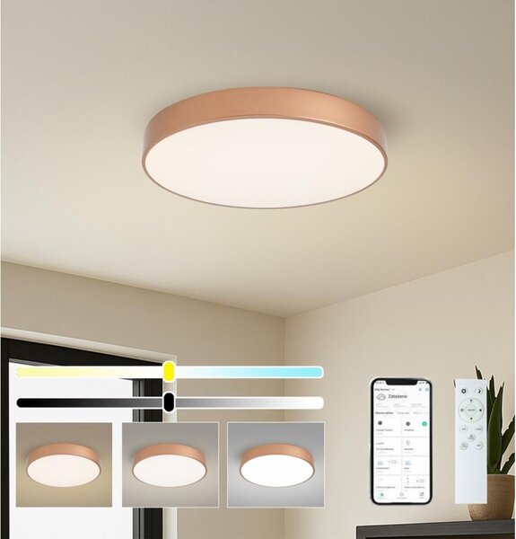 Brilagi-LED Corp de iluminat reglabil POOL SMART LED 60 W/230 V, 50 cm, Wi-Fi Tuya, bronz + telecomandă