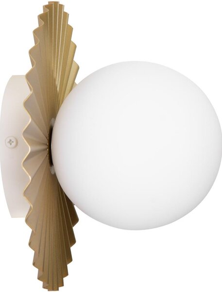 Aplica de perete SUNPLISS 1xG9/10W/230V, diam. 20 cm, auriu/crem