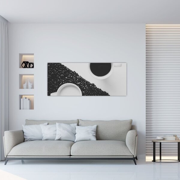 Tablou cu cafea (120x50 cm)