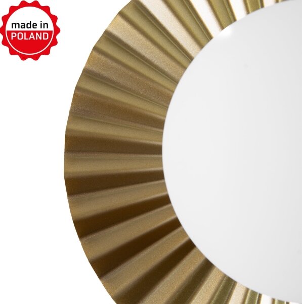 Aplica de perete SUNPLISS 1xG9/10W/230V, diam. 20 cm, auriu/crem