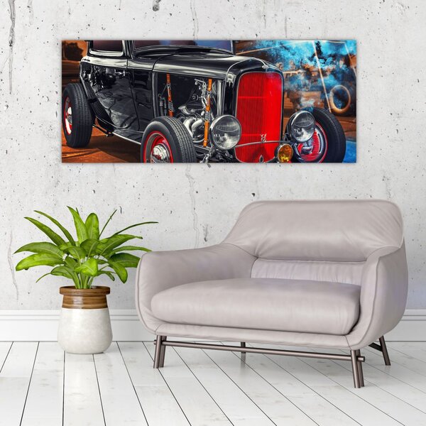 Tablou cu mașina veteran (120x50 cm)