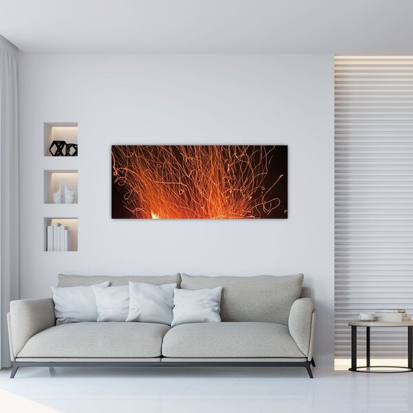 Tablou cu focul (120x50 cm)
