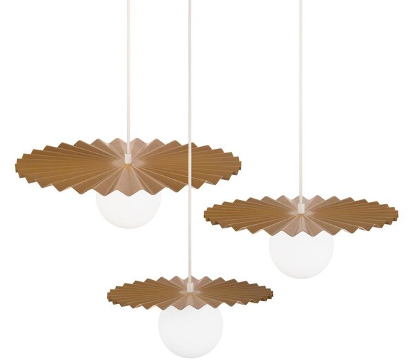 Set de 3 pendule pe cablu SUNPLISS 1xG9/10W/230V auriu/crem
