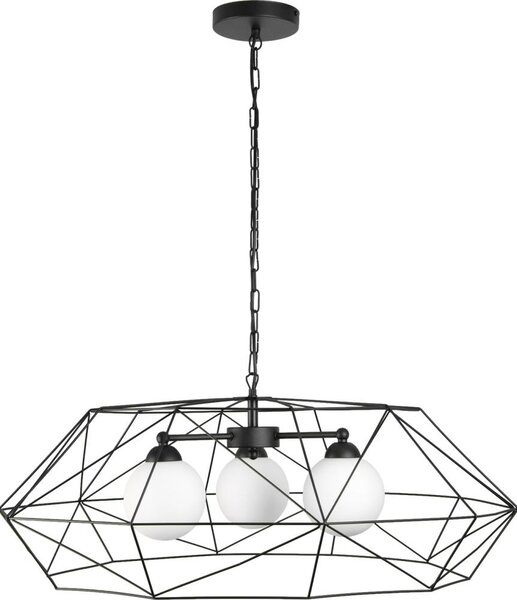 Candelabru suspendat pe lanț DEXA, 3xG9/10W/230V, negru