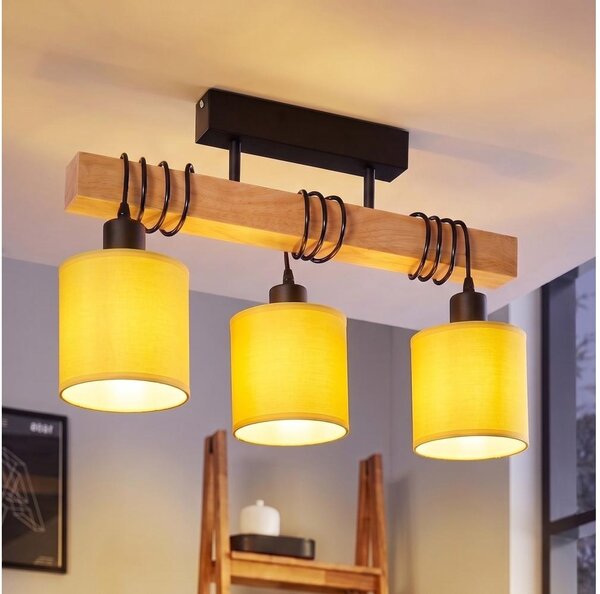 Brilagi - Lustru aplicat NUBILA 3xE27/60W/230V pin/galben