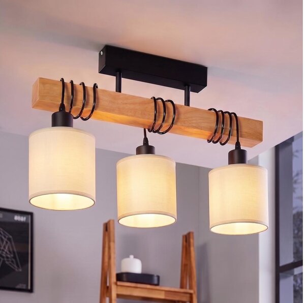 Brilagi - Lustra aplicată NUBILA 3xE27/60W/230V pin/crem