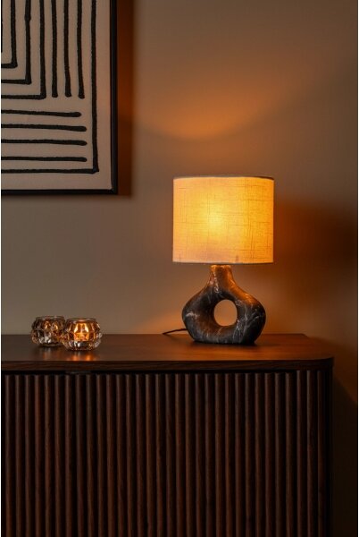 Lucide 47509/81/30 - Lampă de masă TOMEO 1xE14/40W/230V neagră