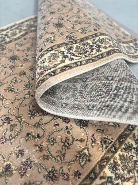 Traversa Hol, Model Clasic 1555 110, Festonata, Latime 100 cm, Crem Bej 100 x 200