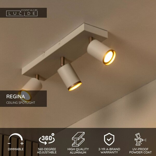 Lucide 53914/03/41 - Lampă spot REGINA 3xGU10/50W/230V bej