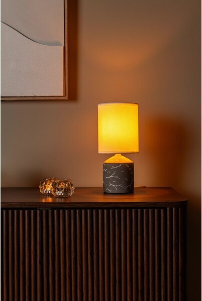 Lucide 47550/81/41 - Lampă de masă FRAN 1xE14/40W/230V maro