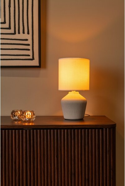 Lucide 47551/81/38 - Lampă de masă FILIZ 1xE14/40W/230V crem