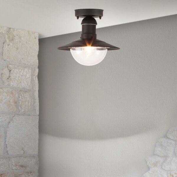 Brilagi - Plafonieră de exterior MOLDE 1xE27/60W IP44 negru
