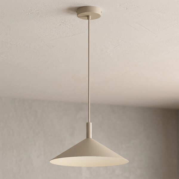 Lampă suspendată pe cablu ANEGA, 1x GX53/15W/230V, diam. 30 cm, bej