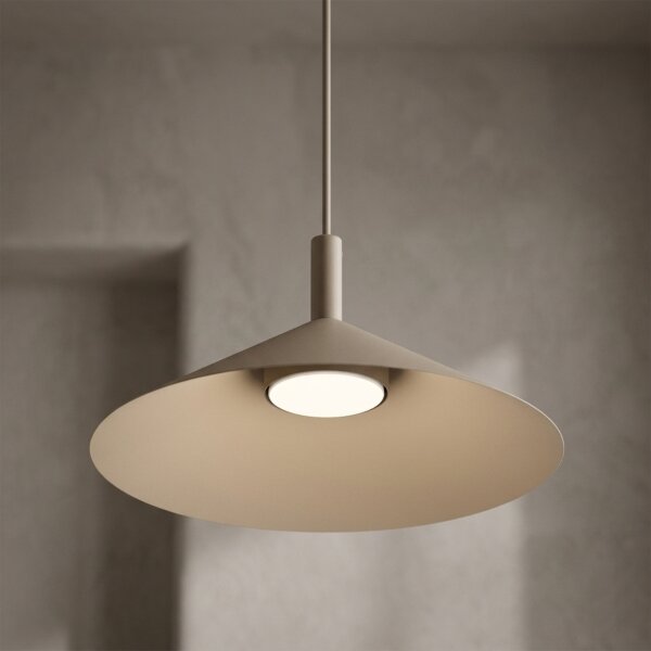 Lampă suspendată pe cablu ANEGA, 1x GX53/15W/230V, diam. 30 cm, bej