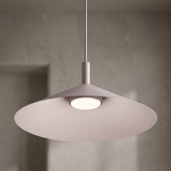 Lampă suspendată pe cablu ANEGA 1xGX53/15W/230V, diametru 40 cm, crem