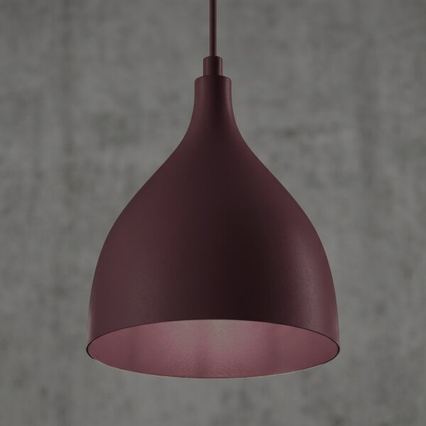 Lustră cu cablu NOAK CLASSIC 1xE27/15W/230V burgund