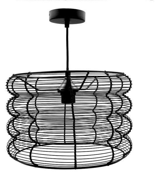 Candelabru elegant, din metal, culoarea negru, 34x23 cm