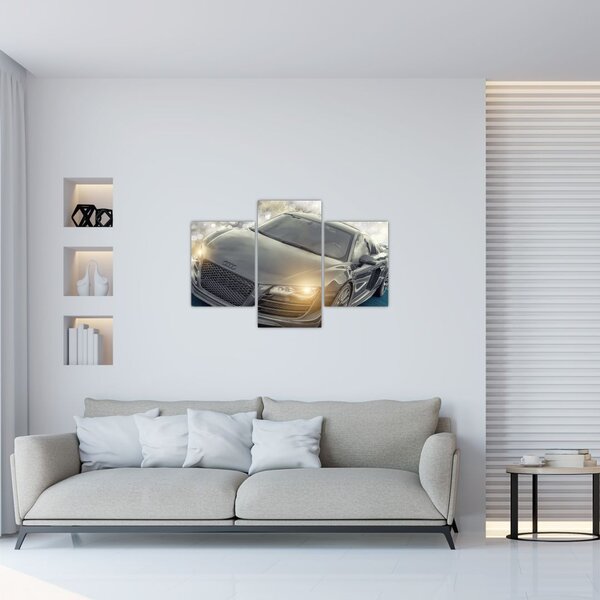 Tablou cu Audi - gri (90x60 cm)