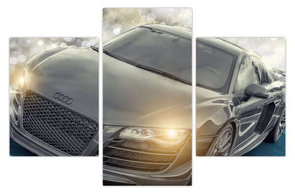 Tablou cu Audi - gri (90x60 cm)
