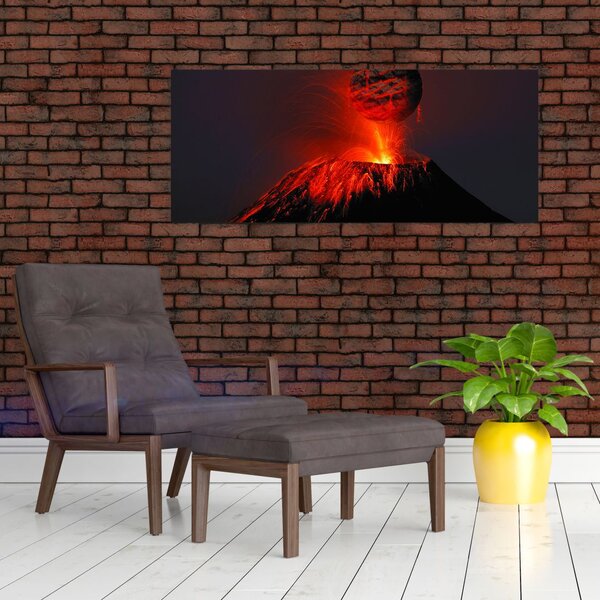 Tablou cu vulcan (120x50 cm)