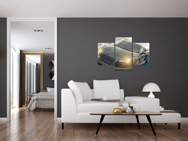 Tablou cu Audi - gri (90x60 cm)