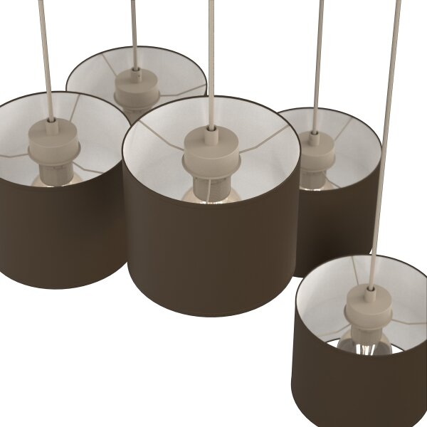 Candelabru ARDEN pe cablu 5xE27/15W/230V bej/maro
