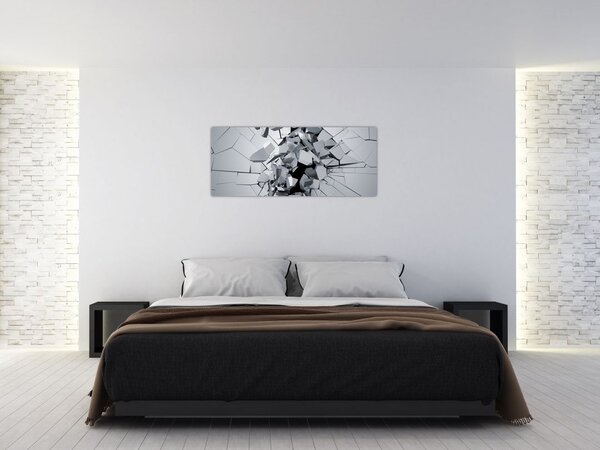 Tablou abstracție 3D (120x50 cm)