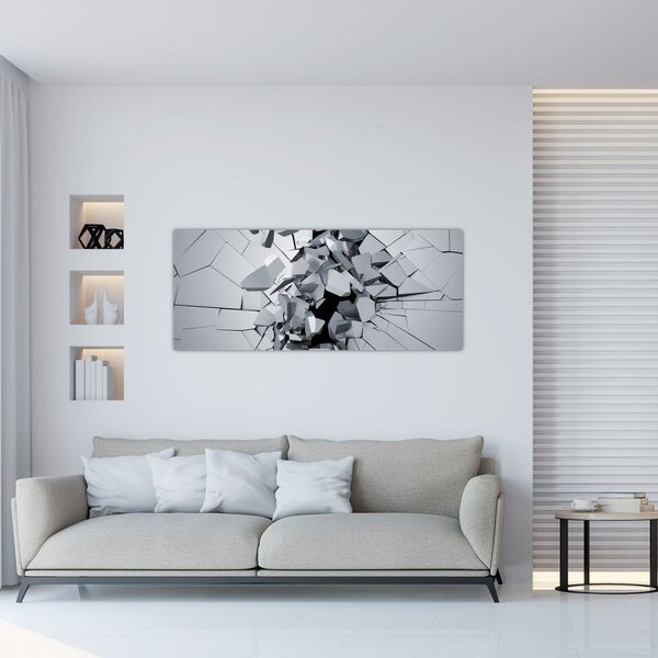 Tablou abstracție 3D (120x50 cm)