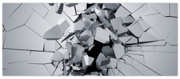 Tablou abstracție 3D (120x50 cm)