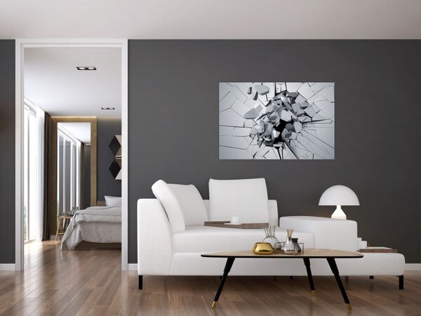 Tablou abstracție 3D (90x60 cm)