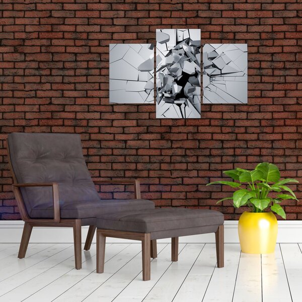 Tablou abstracție 3D (90x60 cm)