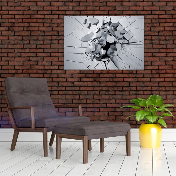 Tablou abstracție 3D (90x60 cm)