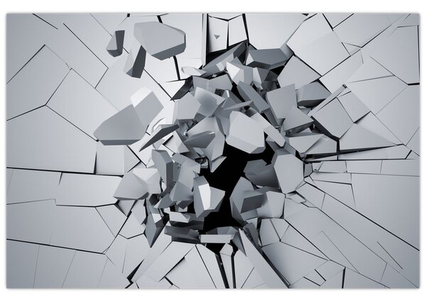 Tablou abstracție 3D (90x60 cm)
