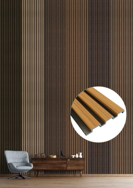 Placa riflaj Fag Deschis H=12 cm, Lungime 2,8M