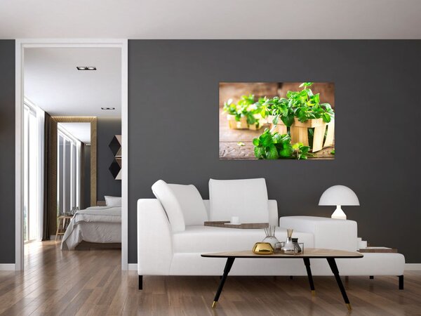 Tablou cu menta proaspătă (90x60 cm)