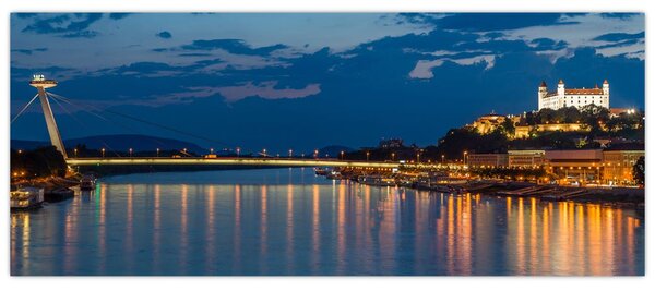 Tablou cu Bratislava și palat (120x50 cm)
