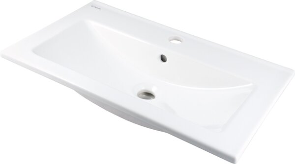 Deante Tubo lavoar 61.5x36 cm dreptunghiular mobilier alb luciu CTU_636M