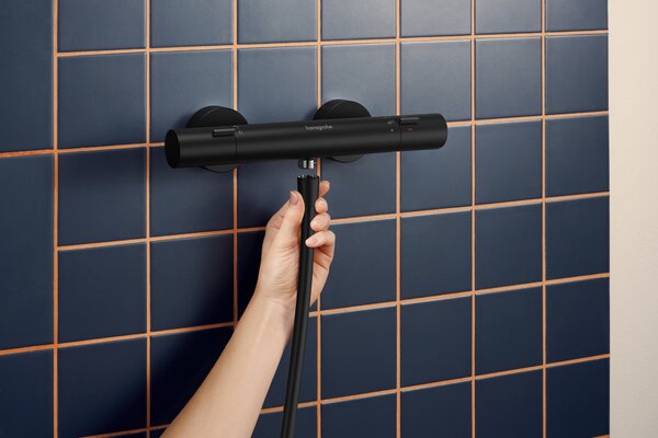 Hansgrohe Activera Select S set de duș perete cu termostat negru 28876670