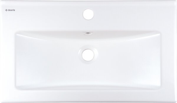 Deante Tubo lavoar 61.5x36 cm dreptunghiular mobilier alb luciu CTU_636M