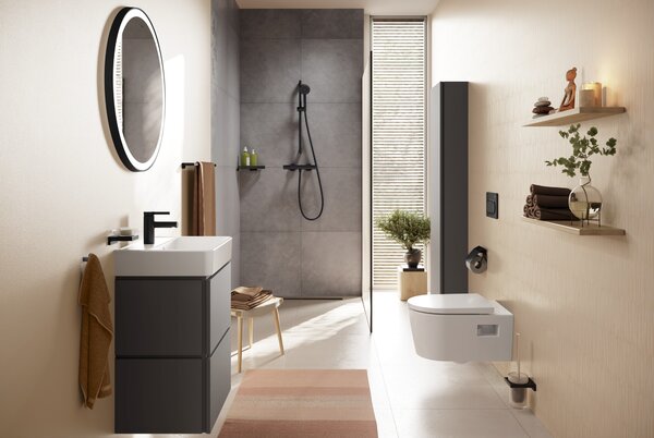 Hansgrohe Activera Select S set de duș perete cu termostat negru 28876670