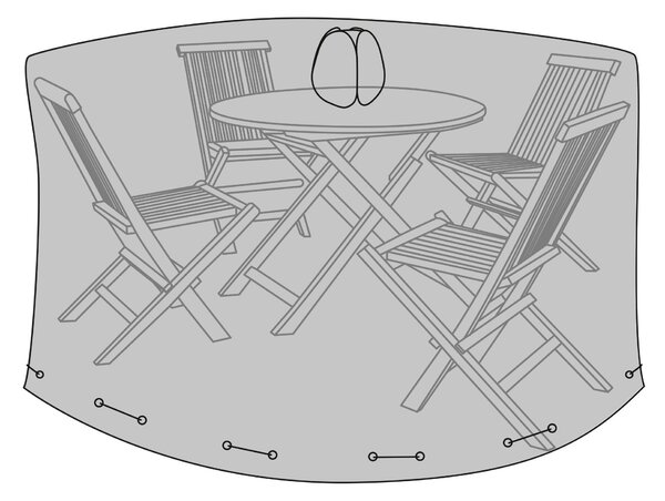 Husă pentru mobilier de grădină Lvasalia 2 (negru). 1146456