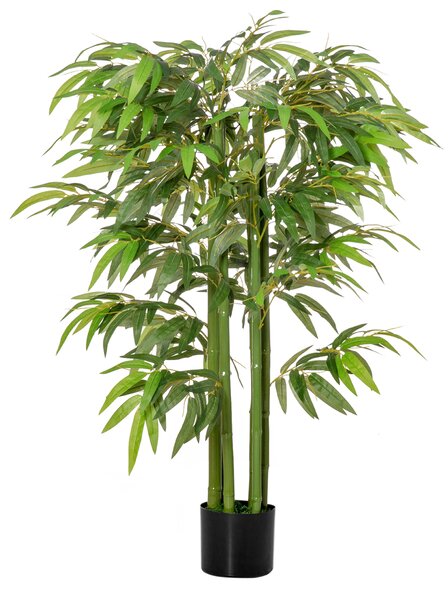 HOMCOM planta artificiala bambus in ghiveci, 140 cm | Aosom Romania